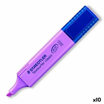 Marcador Fluorescente Staedtler Textsurfer Classic Lilás 10 Unidades