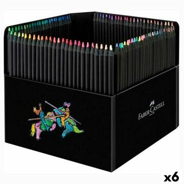 Lápis de Cores Faber-castell Black Edition Multicolor (6 Unidades)