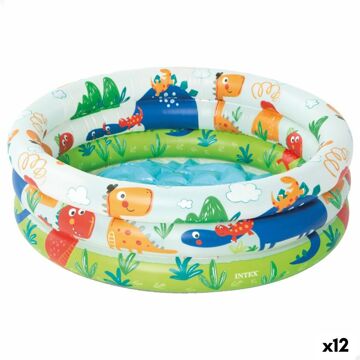 Piscina Insuflável para Crianças Intex Aros Dinossauros 61 X 22 X 61 cm 33 L (12 Unidades)