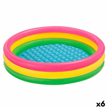 Piscina Insuflável para Crianças Intex Sunset Aros 147 X 33 X 147 cm 275 L (6 Unidades)