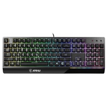 Teclado Gaming Msi Vigor GK30 USB 2.0 Rgb Preto