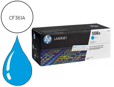 Toner HP 508a Laserjet Enterprise m552/553/577 Ciano 5.000 Pag