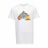 Camisola de Manga Curta Infantil Nike Happy Cloud Branco 5-6 Anos