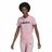 Camisola de Manga Curta Mulher Adidas Loungewear Essentials Slim Logo Cor de Rosa M