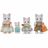 Acessórios para Casa de Bonecas Sylvanian Families 5738 Latte Cat Family