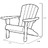 Keter Cadeira Adirondack Troy Cinzento