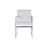 Cadeira Dkd Home Decor Poliéster Aço Branco (56 X 68 X 92 cm)