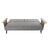 Sofá-cama Dkd Home Decor 203 X 87 X 81 cm Cinzento Metal Castanho