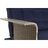 Sofá-cama Dkd Home Decor Preto Azul Metal Castanho Poliéster Madeira de Eucalipto (203 X 87 X 81 cm)