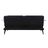 Sofá-cama Dkd Home Decor Preto Azul Metal Castanho Poliéster Madeira de Eucalipto (203 X 87 X 81 cm)