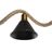 Candeeiro de Teto Dkd Home Decor Natural Preto Metal Corda 50 W (85 X 18 X 20 cm)