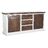 Aparador Dkd Home Decor Branco Catanho Escuro Madeira de Mangueira (180 X 46 X 83 cm)