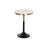 Mesa de Apoio Dkd Home Decor Preto Dourado Metal Branco Mármore (40,5 X 40,5 X 57,5 cm)