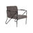 Poltrona Dkd Home Decor Cinzento Metal Poliéster (64 X 69,5 X 76 cm)