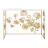 Consola Dkd Home Decor 108 X 37 X 80 cm Espelho Dourado Metal Branco