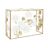 Consola Dkd Home Decor 108 X 37 X 80 cm Espelho Dourado Metal Branco