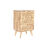 Cómoda Dkd Home Decor Natural Metal Madeira da Borracha 40 X 30 X 63 cm