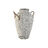 Vaso Home Esprit Branco Metal Corda 25,5 X 25,5 X 41 cm