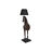 Luminária de Chão Home Esprit Preto Catanho Escuro Resina 50 W 220 V 47 X 40 X 153 cm