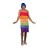 Fantasia para Adultos My Other Me Rainbow Vestido com Franja Tamanho 54