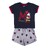 Pijama de Verão Minnie Mouse Cinzento Azul Escuro 8 Anos