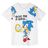 Camisola de Manga Curta Infantil Sonic Branco 8 Anos