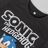 Camisola de Manga Curta Infantil Sonic Preto 6 Anos