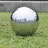 Chafariz De Jardim Esfera Com Led Aço Inoxidável 40 Cm