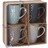 Conjunto de Chávenas de Café Excellent Houseware Geométrico Grés (300 Ml) (4 Peças)