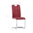 Cadeiras de Jantar Cantilever 4 pcs Couro Artificial Vermelho