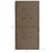 Almofadões Cadeiras Jardim 4 pcs 100x50x3 cm Cinza-acastanhado