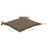 Almofadões Cadeiras Jardim 4 pcs Cinza-acastanhado 40x40x3cm