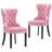 Cadeiras de Jantar 2 pcs Veludo Rosa