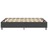 Cama boxspring 180x200 cm tecido cinzento-escuro