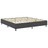 Cama boxspring 200x200 cm tecido cinzento-escuro