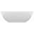 Lavatório luxuoso formato oval 40x33 cm cerâmica branco mate