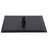 Cabeça de chuveiro quadrada 25x25 cm aço inoxidável preto
