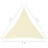 Para-sol Estilo Vela Tecido Oxford Triangular 6x6x6 M Creme