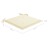 Almofadões P/ Cadeiras Jardim 6 pcs 40x40x4 cm Tecido Creme