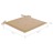 Almofadões P/ Cadeiras Jardim 6 pcs 40x40x4 cm Tecido Bege