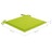 Almofadões Cadeira Jardim 2pcs 50x50x4cm Tecido Verde Brilhante