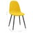 Cadeiras de Jantar 2 pcs Veludo Amarelo Mostarda