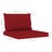 Conjunto Lounge Almofadões Vermelho Tinto Pinho Impregnado 6 pcs