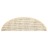 Tapetes Escada Adesivos Aspeto Sisal 15 pcs 56x20 cm Cor Creme