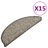 Tapetes Escada Adesivos Aspeto Sisal 15pcs 65x25 cm Antracite