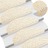 Tapetes Escada Adesivos Aspeto Sisal 15pcs 65x25 cm Creme