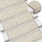 Tapetes Escada Adesivos Aspeto Sisal 15pcs 65x25 cm Bege