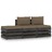 Conjunto Lounge Jardim + Almofadões Madeira Impreg. Cinzento 3 pcs