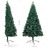 Meia árvore de Natal Artificial com Suporte 240 cm Pvc Verde