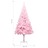 árvore de Natal Artificial com Suporte 240 cm Pvc Cor-de-rosa